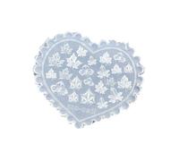 Moule à ongles à motifs multiples - En silicone flexible - Pour feuilles - Mushroom - En forme de cœur