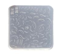 Moule à ongles élégant pour designs personnalisés Moule à sculpture en silicone durable pour salons et usage domestique Décorations d'ongles en silicone