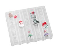 Moule à ongles en forme de fleur de Noël pour des designs uniques et des accessoires de manucure professionnels