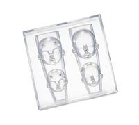 Moule à ongles en silicone en forme de visage de poupées pour manucure professionnelle et passionnés, bijoux, accessoires d'art des ongles
