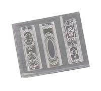 Moule à ongles en silicone pour fête et salon de manucure en forme de rosace en relief pour femme Facile à utiliser