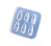 Moule à ongles flexible en silicone French Tip Nail Mold à libération rapide Design French Cream Jupe Nail Mold