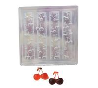 Moule à ongles multifonction en forme de cerises - Convient pour l'amélioration des accessoires - En silicone