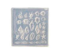 Moule à ongles multifonction - Thème mer - Petits accessoires adaptés pour l'amélioration des accessoires - Outils de sculpture en silicone de qualité alimentaire