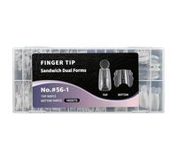 Moule à ongles transparent, 4 pièces, formes d ' ongles pour Extension avec Construction à trois couches, qualité professionnelle, moule en réutilisable