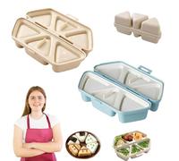 Moule à onigiri 6 en 1, moule à sushi triangulaire antiadhésif, pliable, multifonctionnel, boule de riz, rapide à faire, facile à nettoyer et à démouler pour la cuisine à la maison, les pique-niques