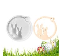 Moule à ornements de guirlande de lapin, moule de moulage à pendentif lapin | Moule en silicone à suspension avec guirlande Bunny,Amis de la famille Interaction pour