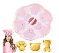 Moule à ours, moule à chocolat ours | 6 cavités Silicone Moule | Stumps de cuisson en silicone réutilisables pour animaux pour animaux, décoration de gâteaux, fondant, biscuits, argill