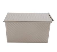 Moule à pain anti-adhésif avec couvercle, moule à pain en alliage d'aluminium, design de la boîte à pain qui rend la pâte plus uniforme et le goût est plus riche et délicieux