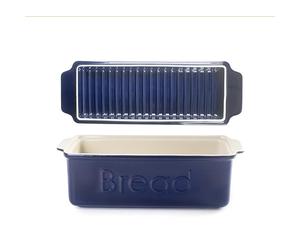 Moule à pain avec couvercle bleu Ibili