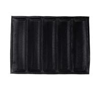 Moule à pain français en silicone de 30 cm, plaque cuisson antiadhésive, 5 moules baguette, pâtisserie, rouleaux sous-marin, tapis perforé