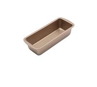 Moule à pain rectangulaire avec couvercle, antiadhésif, 450 g, en acier au carbone, ondulé, for four(Gold B)