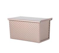 Moule à pain rectangulaire avec couvercle, moule de cuisson de pain, gâteau, Toast, boîte à pain antiadhésive avec couvercle, moule à pain en acier aluminisé 1 pièce Pour GâTeaux(L)