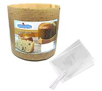 Moule à panettone 750g - 10 Pièces - moule jetable en papier de cuisson - Idéal pour panettoni, Panettone gastronomico, gâteaux de Noël, pandoro etc. [Dream's Party]