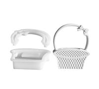 Moule à panier en silicone - Paniers à moules en résine de silicone | Panier à fleurs pratique pour biscuits | Décoration d'exposition pour la maison, moule à panier fait à la main en silicone pour Fa