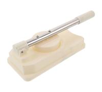Moule à Pâte Manuel en Acier Inoxydable Blanc à Motifs Festifs | Pression Précise, Structure Démontable, pour Pâtes à Tarte et Churros, Usage Familial et Cuisson par Lot