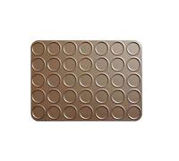 Moule à pâtisserie antiadhésif en acier au carbone à 35 trous for macarons, tapis de cuisson, plats de cuisson, ustensiles de cuisson au four, plateau à dessert, moule à gâteau