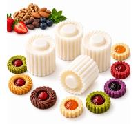 Moule à Pâtisserie Créatif à Double Extrémité, Motif Tournesol (4pcs) | Moule à Biscuits par Pression avec Bord Cannelé et Empreinte Centrale, pour Gâteaux de Lune et Petites Pâtisseries