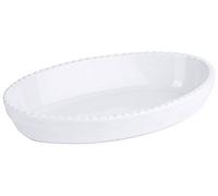 Moule à pâtisserie en porcelaine blanc : 22 cm de long Variante : 22 cm de long