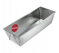 Moule à pâtisserie KADAX, moule à boîte, moule à gâteau, 30,5 x 12 cm, argent