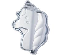 KitchenCraft - Moule à Gâteau Fantaisie Licorne avec Recette, Aluminium Anodisé, 23 x 33,5 x 5 cm