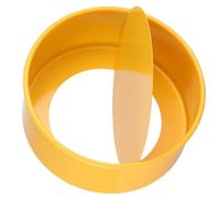 Moule à Pâtisserie Ménager Rond en Acier Inoxydable, Jaune, pour Gâteau | Démontable, Surface Lisse, Usage Maison et Atelier, Format Rond, Facile à Ranger Transporter