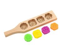 Moule à Patisserie Moule à Gâteau Lune Hand-Pressure Motif de Fleur DIY Moule Mooncake Décoration Moule Moules de Cuisson de Dessert pour Cuisine Pâtisserie Café Dessert Restaurant