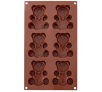 Moule à pâtisserie - Ourson - 30 x 17,5 x 2 cm - Marron