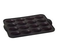 moule à pâtisserie plaque 16 madeleines silicone - jja 135282 Noir G