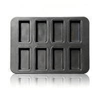Moule à Pâtisserie Plaque de Cuisson Antiadhésive en Acier au Carbone (8 Cavity Moule pour Financier)