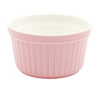 Moule à pâtisserie, Plats à soufflé en porcelaine de style classique, ramequins empilables for la cuisson(Pink)