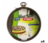 Moule à pâtisserie Pyrex Asimetria rond métal 4 pièces 20 cm