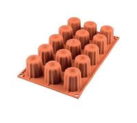 Silikomart Moule Midi Cannelé Silicone, Red