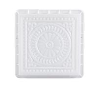 Moule à pavé carré floral vintage pour jardin, béton, pédale, pavé, ciment de brique, paysage, pavé pour chemin