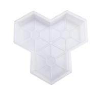Moule à Pavés Feuille D'érable en Plastique Blanc pour Allées | Réutilisable, Crée un Chemin Continu, Pratique pour Voies et Sentiers, Forme Décorative