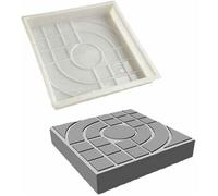 Moule à pavés pour brique, béton, pierre, carré, pour dalles, jardin, pelouse, pavés, allées, routes, 25 x 25 cm