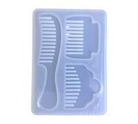 Moule à peigne en silicone à trois cavités pour petits | Moulage de résine, fabrication de savon, projets d ' artisanat en cire et décoration faite à la main, 86 X 122 Mm