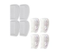 Moule à peigne en silicone anti-adhésif pour créer des accessoires de cheveux créatifs avec trou précis