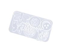 Moule à pendentif en forme d ' étoile et de lune en Silicone, sans danger pour les aliments, accessoires en Silicone robustes, moule pour boucles d ' oreilles et colliers faits à la main, pendentif de