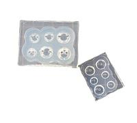 Moule À Pendentif En Silicone Pour Résine Acrylique Outils De Bijoux Boucle D'oreille Collier Pendentif Moulage Pour Bougie Décoration D'intérieur Époxy Fabrication De Moules Époxy