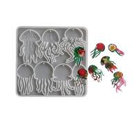 Moule à pendentif méduse en silicone de qualité professionnelle pour une utilisation durable dans la fabrication de bijoux artisanaux