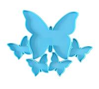 Moule À Pendentif Papillon En Silicone Grand Et Petit Bricolage Porte Murale Étiquettes Suspendues Moulage En Résine Époxy Décors De Pièce De Maison Pendentif Combiné Papillon