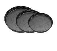 Moule à pizza rond antiadhésif en acier au carbone de 14 cm, 22, 23, for tarte, quiche, flan, gâteau, fond amovible(5Inch)