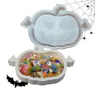 Moule à Plateau en Forme de Citrouille,3D Citrouille d'Halloween Moule Plateau | Porte Fait Main pour Rangement de Bonbons Décor Aromathérapie Cupcake Gomme Maison Cuisine Salon