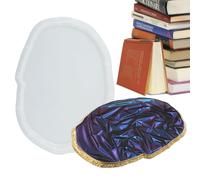 Moule à plateau en silicone - moule de en silicone irrégulier pour fusion de résine - moule de feuille d'arbre avec bord en résine, grand moule à résine pour l'artisanat fait à la main