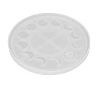 Moule à plateau pour phases de la lune, moule de moulage en résine de silicone pour bricolage, formes de croissants d’éclipse lunaire avec intérieur lisse, moule flexible