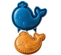 Moule à portable réutilisable festif en forme d'animaux marins | Fournitures de cuisson d'automne pour Noël, Halloween, vacances, cuisine, pâte à biscuits, desserts, fruits, citrouille