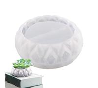 Moule à pot de fleurs - Moules en béton - Moules en ciment décoratifs pour pots de fleurs - Moules d'artisanat en silicone pour pots de plantes succulentes, porte-stylo/bougeoirs et décoration de la