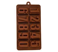 Moule à pralines avec chiffres, moule en silicone, pâtisserie, moule à glaçons, moule à gâteau, moule à chocolat, fondant, moule à coulée, numéro, Number, anniversaire d'enfant, alphabet, décoration