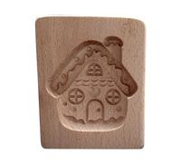 Moule À Presse À Biscuits - Forme De Cuisson Sculptée Antiadhésive, Façonneur De Biscuits Festifs, Tampon De Friandises Maison, Créateur De Pâtisserie De Vacances | Forme De Cuisson Sculptée Non Colla